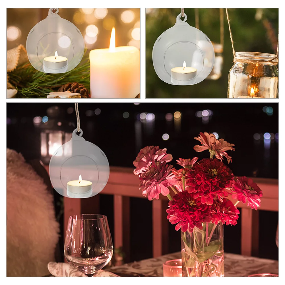 6Pcs Clear Hanging Glass Globe Holder for Tealight DIY Plant Terrarium Christmas Wedding Party Decorations
6Pcs Clear Hanging Glass Globe Holder for Tealight DIY Plant Terrarium Christmas Wedding Party Decorations