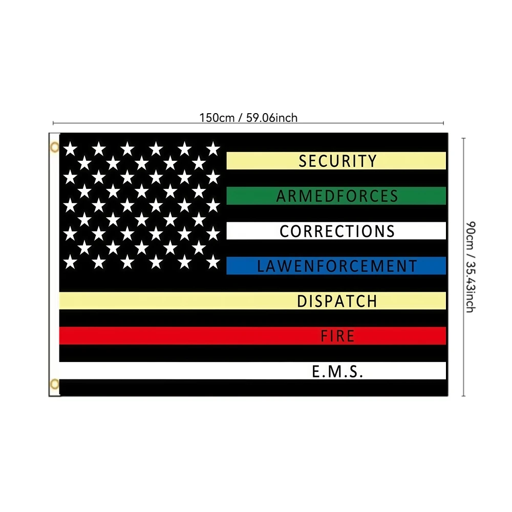 US Thin Line First Responder Flag 2x3ft 3x5ft Polyester Tribute to Security Armed Forces Law Enforcement Fire EMS for Home Decor
US Thin Line First Responder Flag 2x3ft 3x5ft Polyester Tribute to Security Armed Forces Law Enforcement Fire EMS for Home Decor
