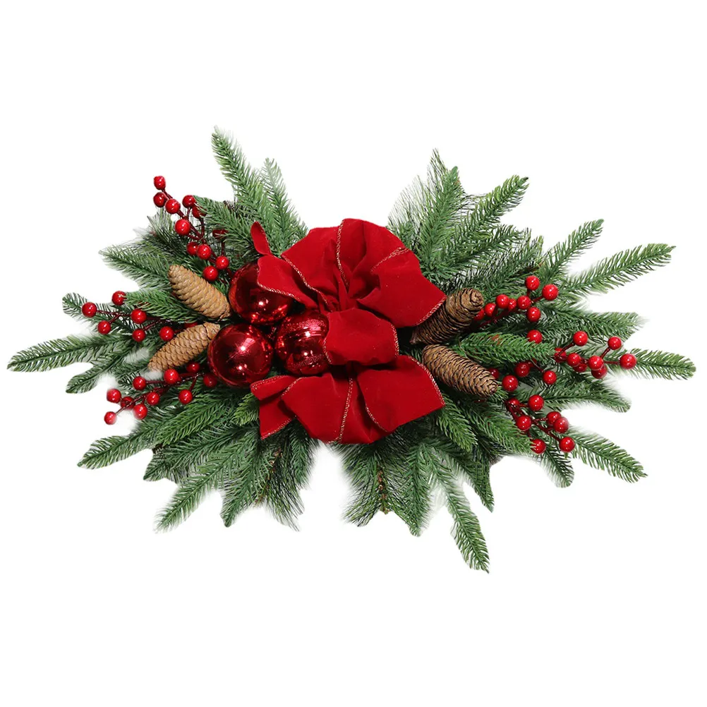 Xmas Wreath Pendant Christmas Door Decoration Hanging Ornament for Staircase Desk Table Window Xmas Decor Wreath Decorative
Xmas Wreath Pendant Christmas Door Decoration Hanging Ornament for Staircase Desk Table Window Xmas Decor Wreath Decorative