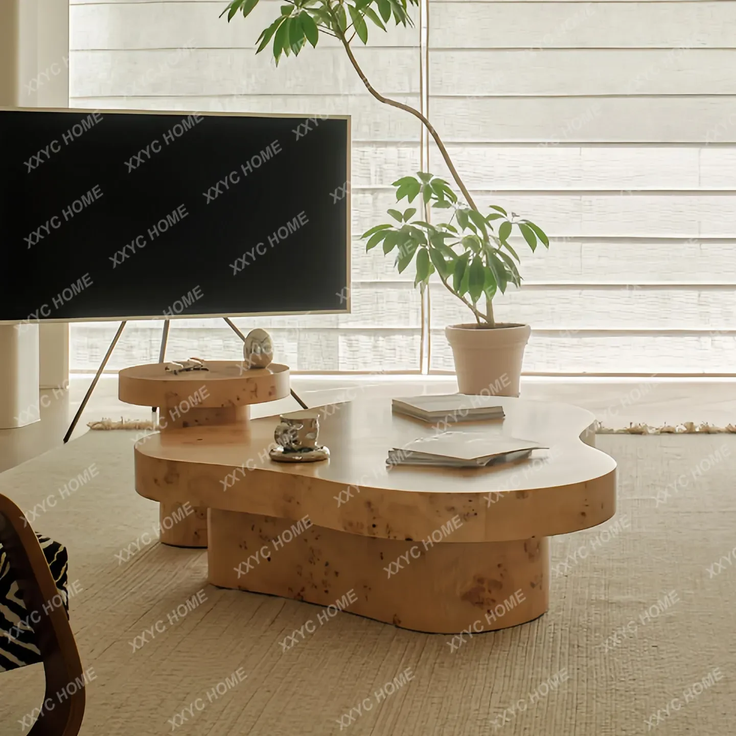 Retro Medieval Style Natural Tree Tumor Skin Coffee Table Special-shaped Advanced Sense Log Wind Combination
Retro Medieval Style Natural Tree Tumor Skin Coffee Table Special-shaped Advanced Sense Log Wind Combination