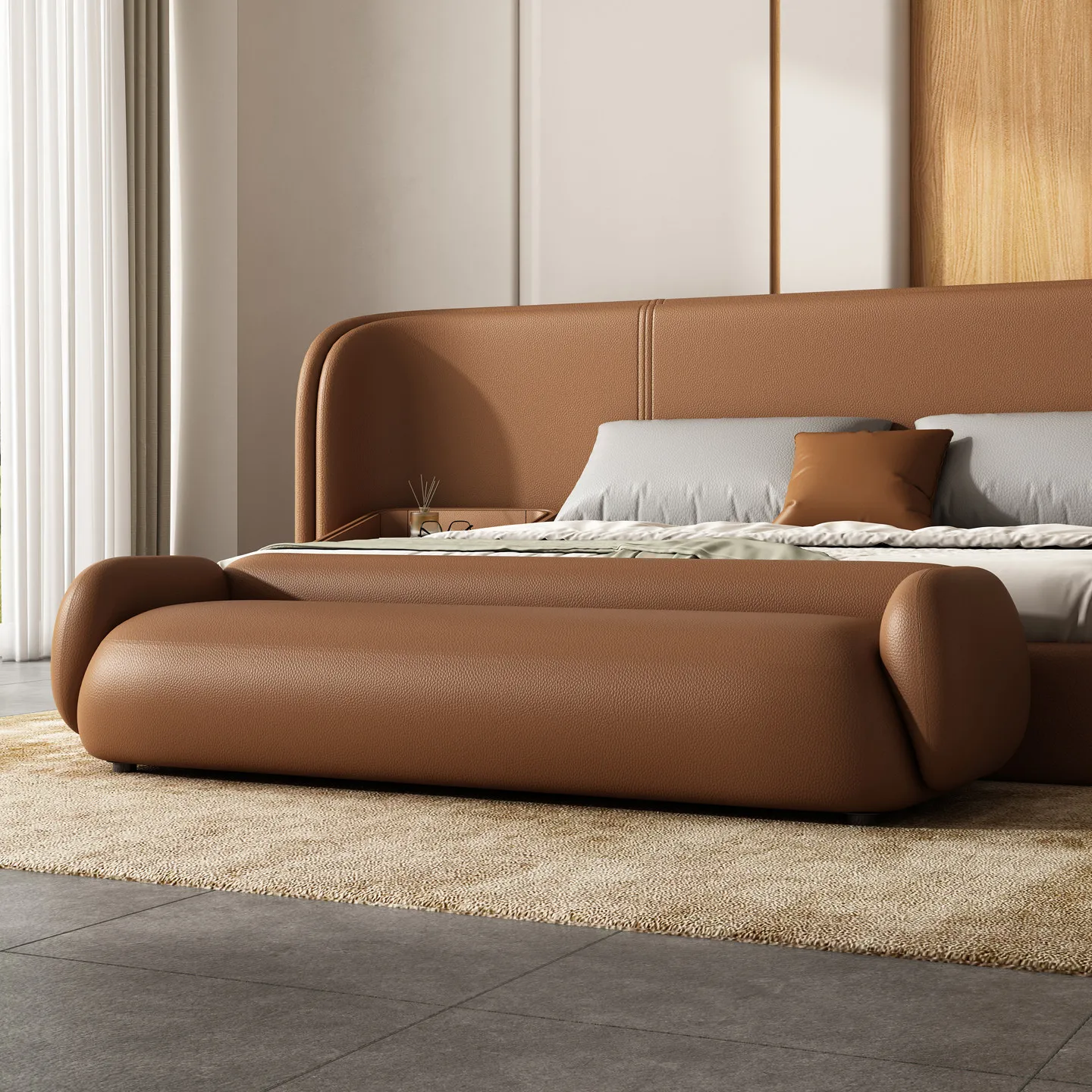 bedroom bedside sofa Small apartment living room leather long strip small sofa Master bedroom bedside collapsed bedside sofa
bedroom bedside sofa Small apartment living room leather long strip small sofa Master bedroom bedside collapsed bedside sofa