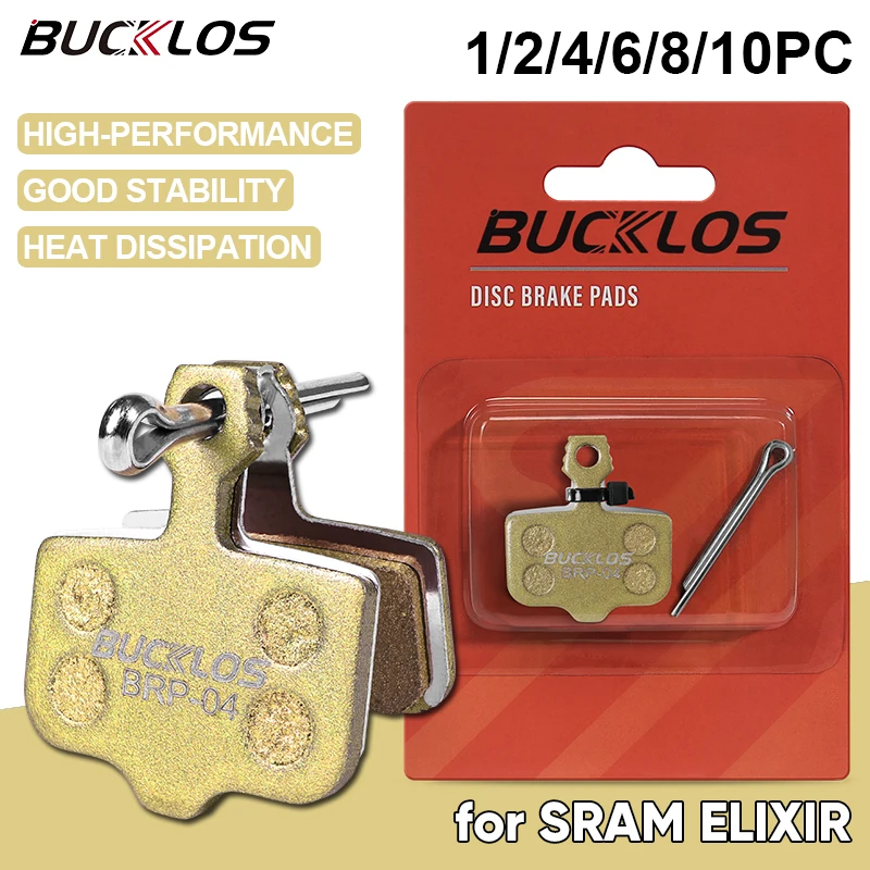 BUCKLOS Copper-based MTB Brake Pads Wear-resistant Road Bicycle Disk Brake Pads Mountain Bike Hydraulic Disc Pad for Sram AVID
BUCKLOS Copper-based MTB Brake Pads Wear-resistant Road Bicycle Disk Brake Pads Mountain Bike Hydraulic Disc Pad for Sram AVID