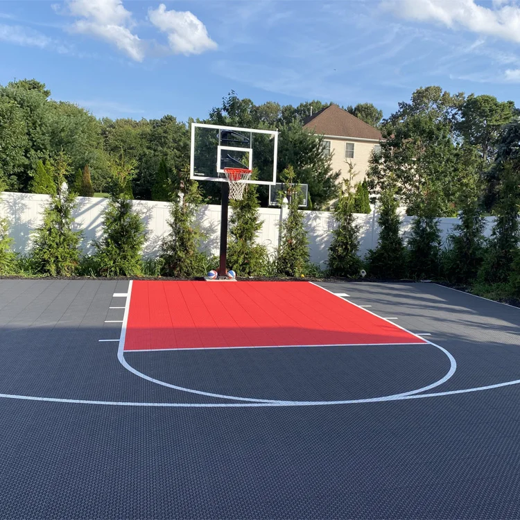 Antislip DIY Your Backyard Court 24'X26' 624pcs Outdoor Interlocking Basketball Court Flooring Tiles for Sport Court Club School
Antislip DIY Your Backyard Court 24'X26' 624pcs Outdoor Interlocking Basketball Court Flooring Tiles for Sport Court Club School