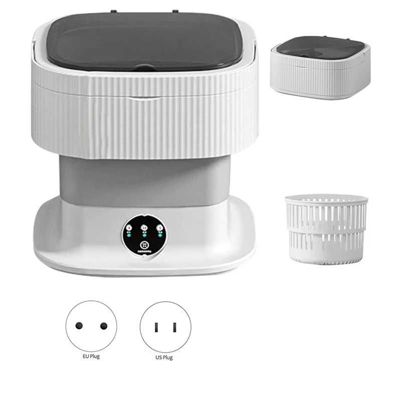 Portable Travel Washing Machine, 10L Mini Washer Machine, Foldable Underwear Washing Machine With Spin Dryer
Portable Travel Washing Machine, 10L Mini Washer Machine, Foldable Underwear Washing Machine With Spin Dryer
