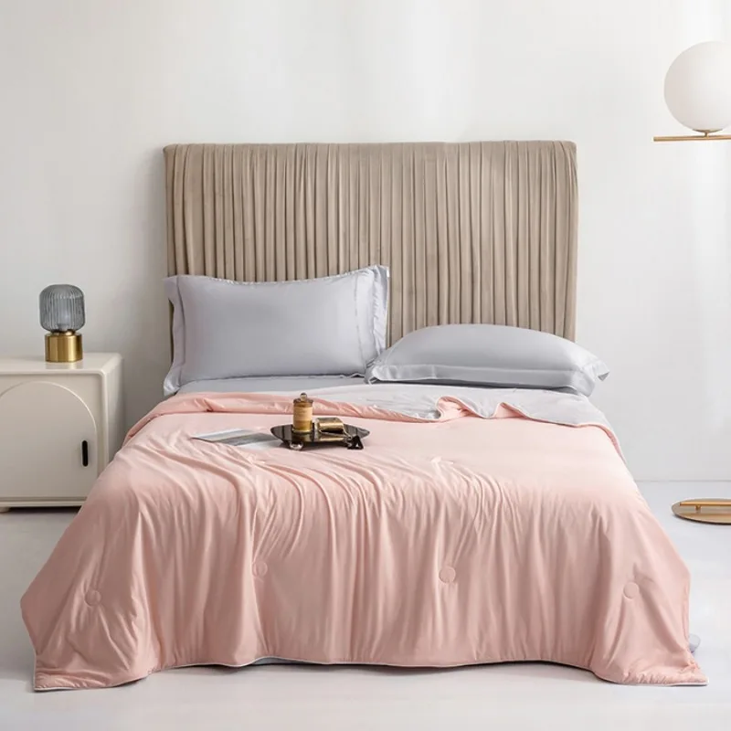 Cooling Blanket for Bed Silky Air Condition Comforter Lightweight Cooled Summer Quilt with Double Side Cold & Cooling Fabric
Cooling Blanket for Bed Silky Air Condition Comforter Lightweight Cooled Summer Quilt with Double Side Cold & Cooling Fabric