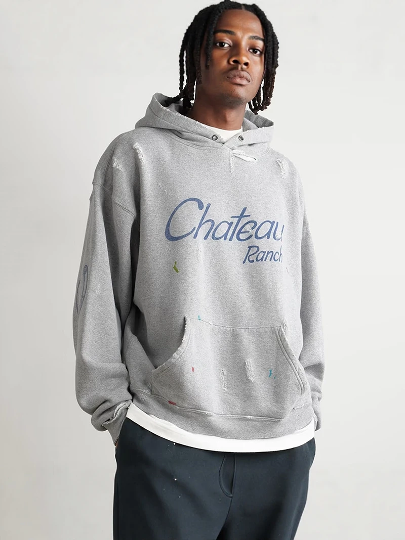 American Letter Hoof Print fiti Hand Dn Destroyed Loose Heavy Hoodie Men's Trendy Long Sve Cotton Sweatirt
American Letter Hoof Print fiti Hand Dn Destroyed Loose Heavy Hoodie Men's Trendy Long Sve Cotton Sweatirt