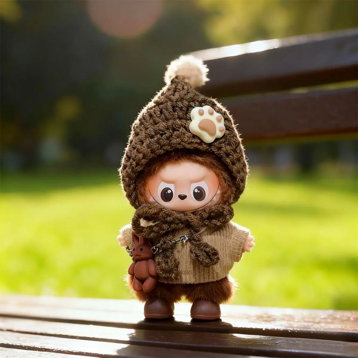 For 10cm Cute Labubu Doll Brown Knitted Sweater Hat Clothes Set Mini Labubu Plush Dolls 4.0 Design Diy Clothing Toy Accessories
For 10cm Cute Labubu Doll Brown Knitted Sweater Hat Clothes Set Mini Labubu Plush Dolls 4.0 Design Diy Clothing Toy Accessories