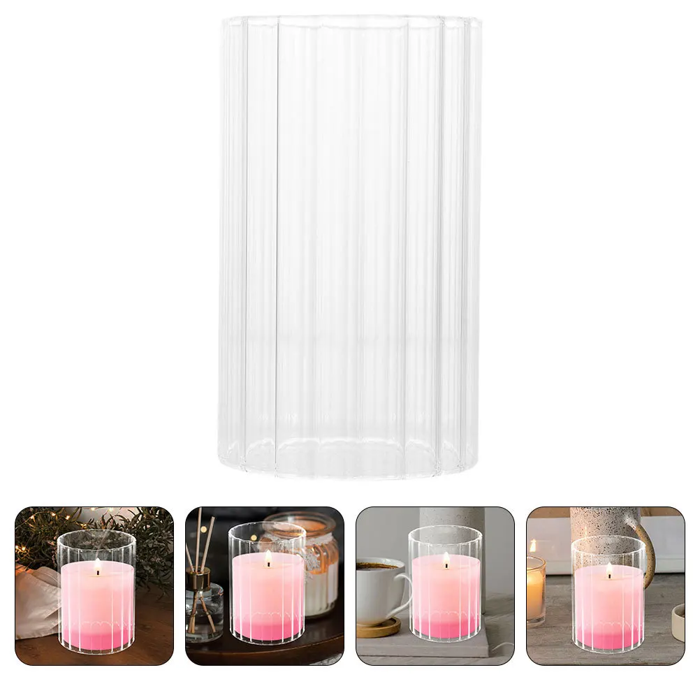 Simple Clear Glass Tube Shades for Creative Home Decoration Holder Sleeve Clear Candleholders Desktop Glass Shades
Simple Clear Glass Tube Shades for Creative Home Decoration Holder Sleeve Clear Candleholders Desktop Glass Shades