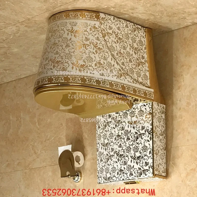 New Golden Toilet with Personalized Outlet Flushing Toilet Siphon
New Golden Toilet with Personalized Outlet Flushing Toilet Siphon
