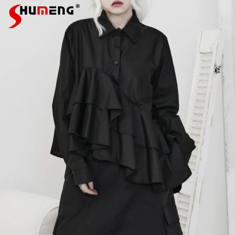 2026 Women's Spring New Fashion Lotus Leaf Edge Shirts Loose Comfort Elegant Long Sleeve Shirts Ladies Solid Color Pullover Tops
2026 Women's Spring New Fashion Lotus Leaf Edge Shirts Loose Comfort Elegant Long Sleeve Shirts Ladies Solid Color Pullover Tops