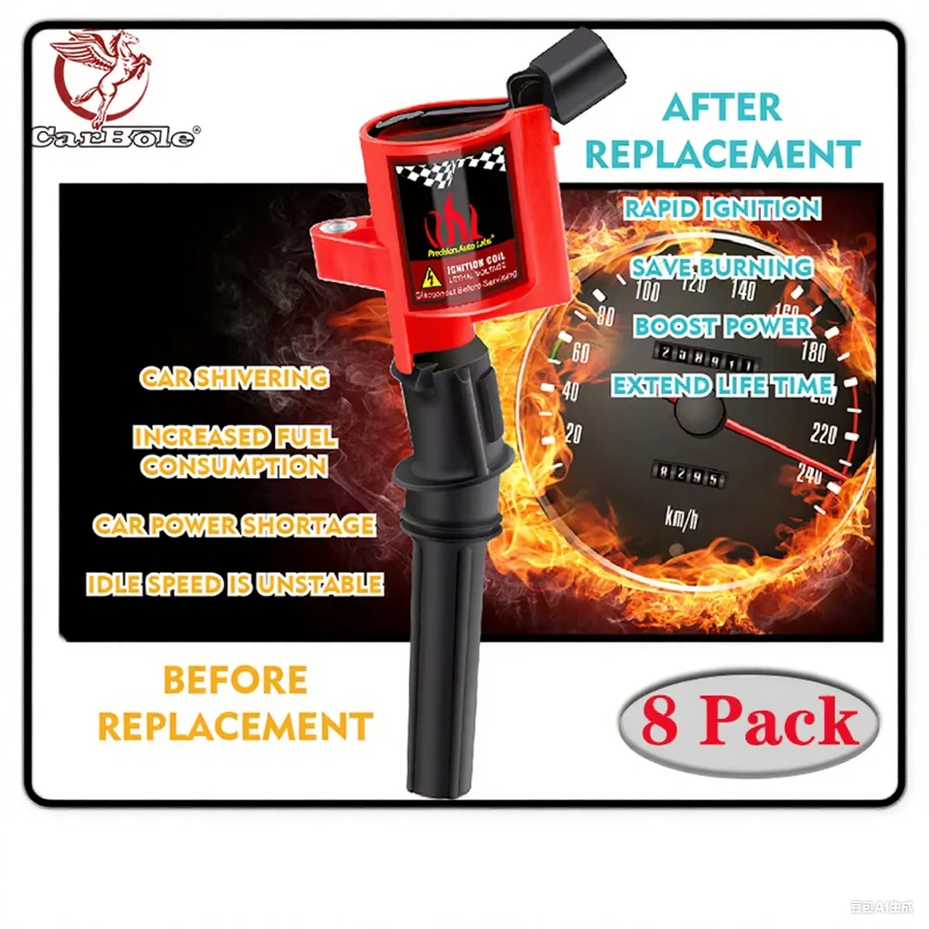 Лидер продаж в США, 8 упаковок катушки зажигания для Ford F150 Expedition 2000 2001 2002 2003 2004 4,6 л/5,4 л, красная, черная катушка зажигания
Лидер продаж в США, 8 упаковок катушки зажигания для Ford F150 Expedition 2000 2001 2002 2003 2004 4,6 л/5,4 л, красная, черная катушка зажигания