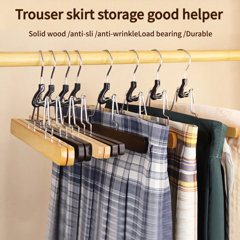 10/20 Pcs Wooden Pants Hangers with Clips Non-Slip Skirt Clips Space Saving 360° Rotating Hook Rustproof for Dresses JK Skirts
10/20 Pcs Wooden Pants Hangers with Clips Non-Slip Skirt Clips Space Saving 360° Rotating Hook Rustproof for Dresses JK Skirts