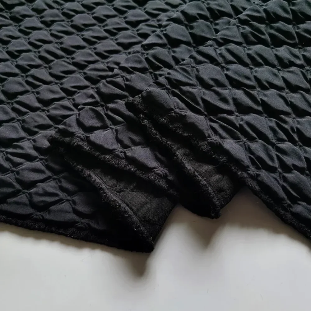 Jacquard Fabric Diamond Dark Pattern Pure Black Thickened Material Autumn Winter Dress Windbreaker Cotton Jacket Fabrics
Jacquard Fabric Diamond Dark Pattern Pure Black Thickened Material Autumn Winter Dress Windbreaker Cotton Jacket Fabrics