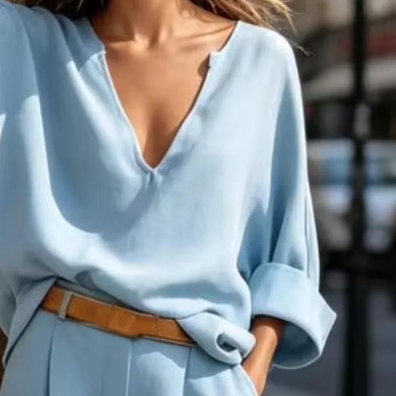 Women's 2 Piece Cotton Linen Set,Fashionable Casual Suit Long Sleeve V Neck Blouse, Summer Vacation Lounge Outfits
Women's 2 Piece Cotton Linen Set,Fashionable Casual Suit Long Sleeve V Neck Blouse, Summer Vacation Lounge Outfits