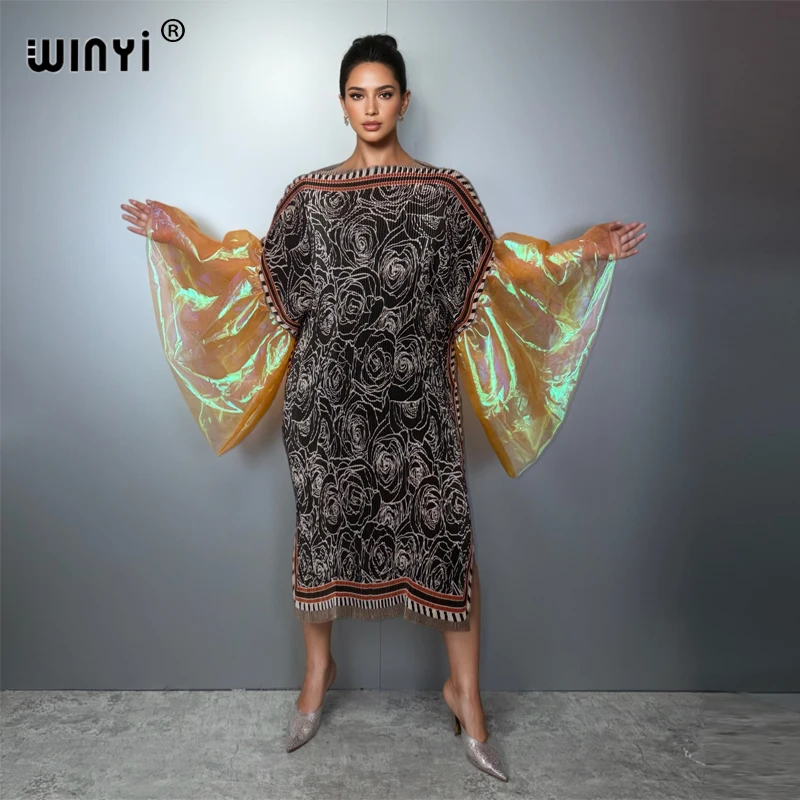 Летнее платье WINYI с пышными рукавами, плиссированное, эластичное, облегающее, в стиле бохо, пляжное платье-накидка, кафтан, абайя, роскошное вечернее платье для вечеринок, платье для вечерних мероприятий.
Летнее платье WINYI с пышными рукавами, плиссированное, эластичное, облегающее, в стиле бохо, пляжное платье-накидка, кафтан, абайя, роскошное вечернее платье для вечеринок, платье для вечерних мероприятий.