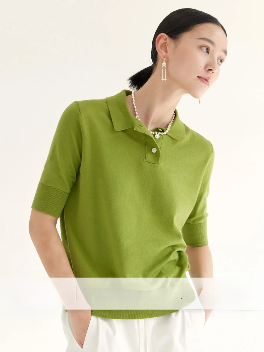 Organic Cotton Intellectual Retro College Style Collar Color Short Sleeve T-Shirt Avocado Green Women's Commute St...
Organic Cotton Intellectual Retro College Style Collar Color Short Sleeve T-Shirt Avocado Green Women's Commute St...