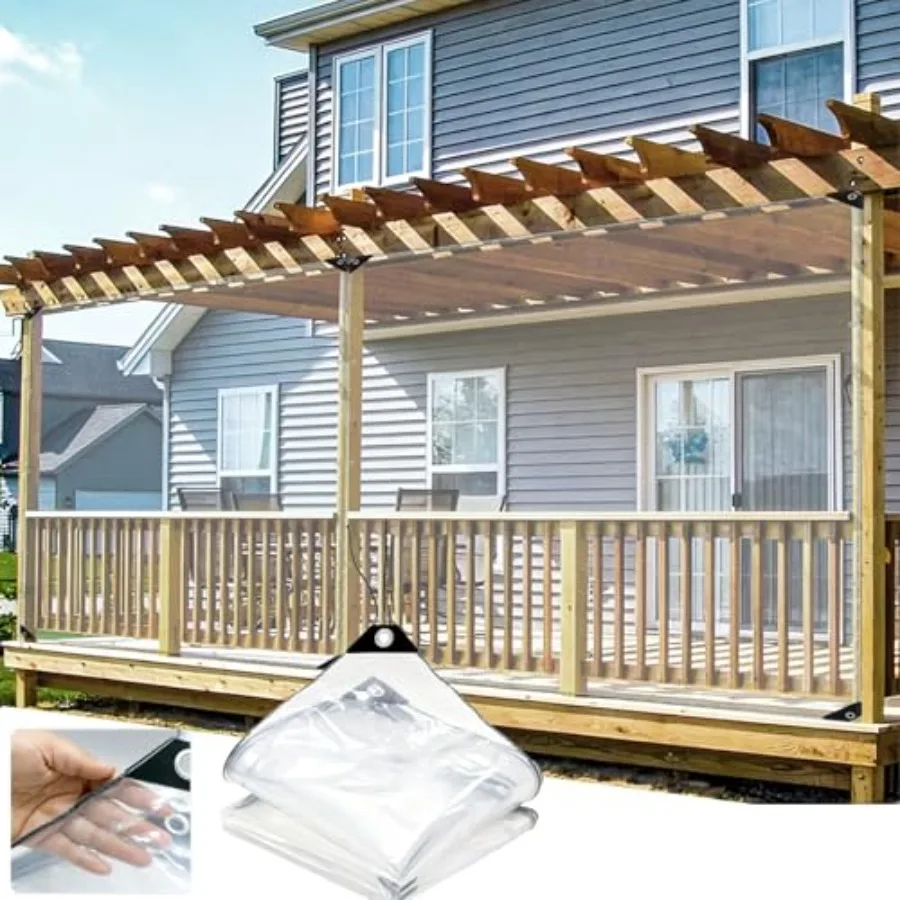 Clear Tarps Heavy Duty Waterproof Transparent Tarpaulin with Grommets Greenhouse Plastic Panels for Covering Garden Plant Campi
Clear Tarps Heavy Duty Waterproof Transparent Tarpaulin with Grommets Greenhouse Plastic Panels for Covering Garden Plant Campi