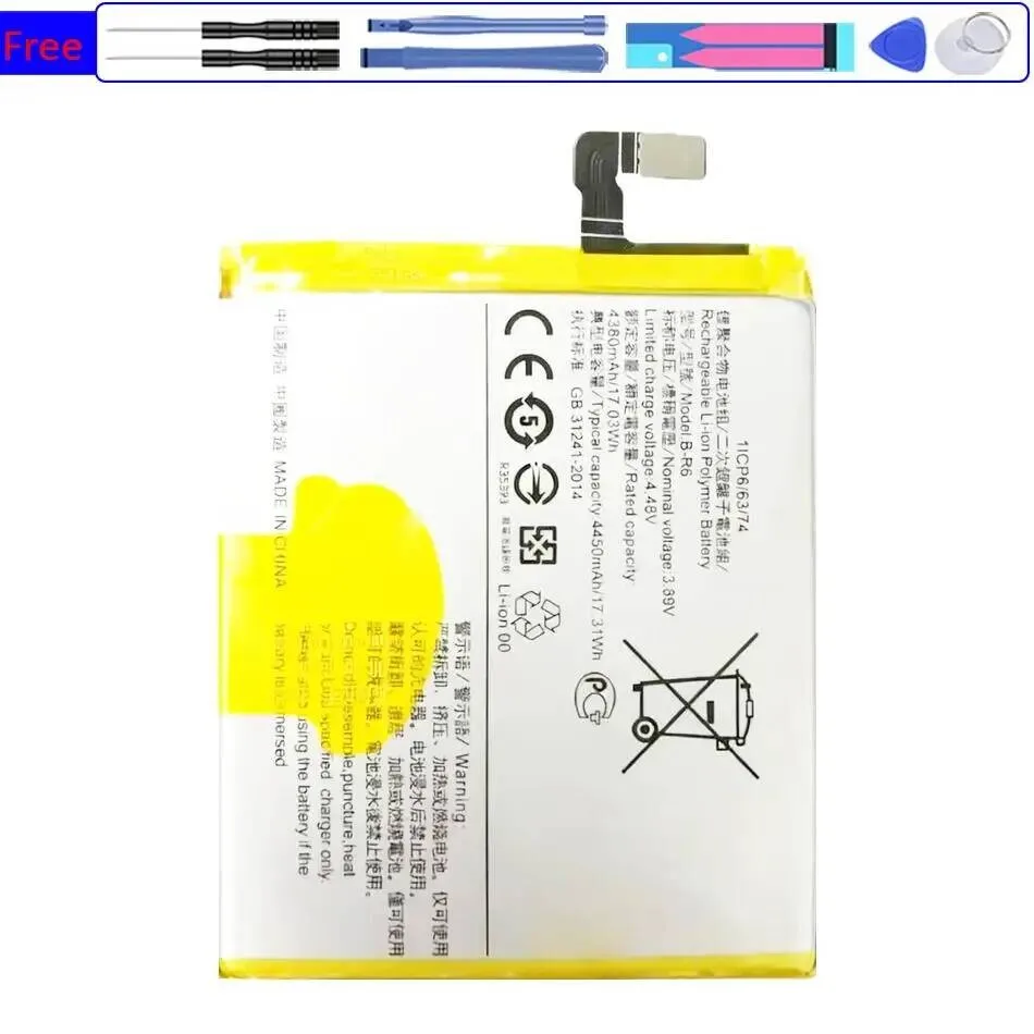 B-R6 Mobile Phone Battery High-Capacity For Vivo Iqoo Neo 855 X70 Pro V1936A 4450Mah
B-R6 Mobile Phone Battery High-Capacity For Vivo Iqoo Neo 855 X70 Pro V1936A 4450Mah