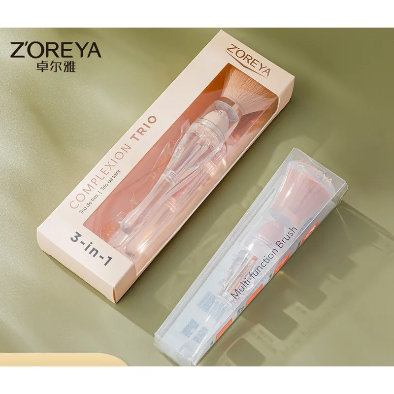 Zoerya Mini Four-in-One Makeup Brush Portable Multi-Function Beauty Tool for Foundation Powder Cangzhou Three-In-One Make-Up Bru
Zoerya Mini Four-in-One Makeup Brush Portable Multi-Function Beauty Tool for Foundation Powder Cangzhou Three-In-One Make-Up Bru