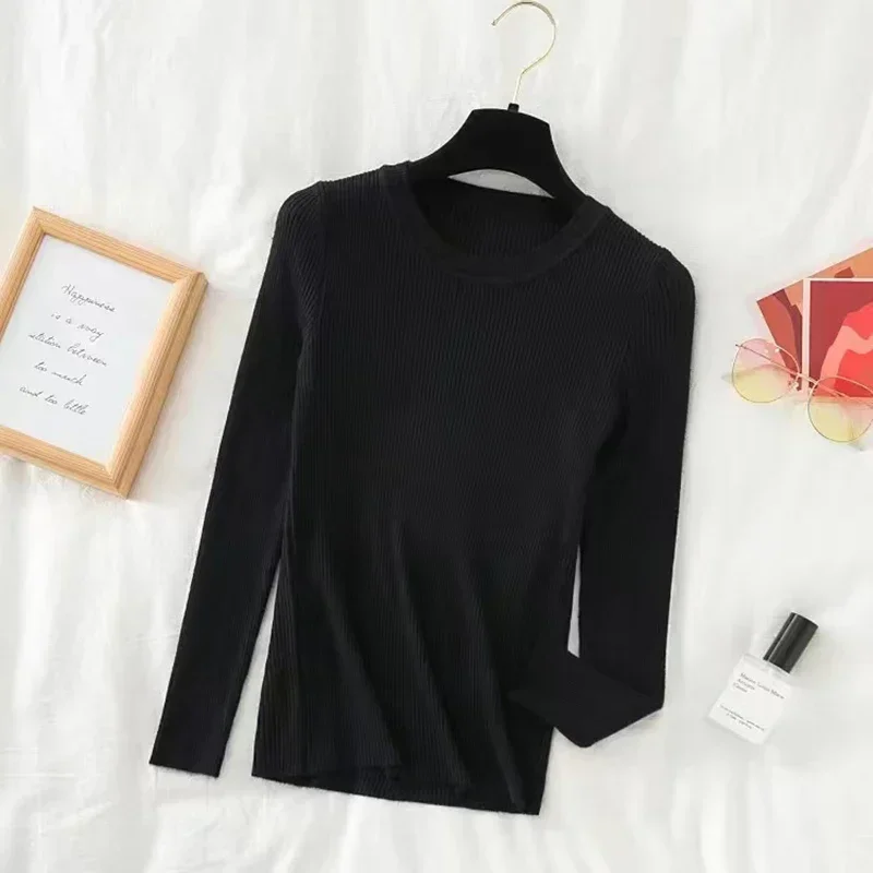 EVNISI Women Sweater Autumn Long Sleeve Pullover Basic Top Fashion O Neck Elastic Female Winter Solid Knitted Jumper Sweater
EVNISI Women Sweater Autumn Long Sleeve Pullover Basic Top Fashion O Neck Elastic Female Winter Solid Knitted Jumper Sweater