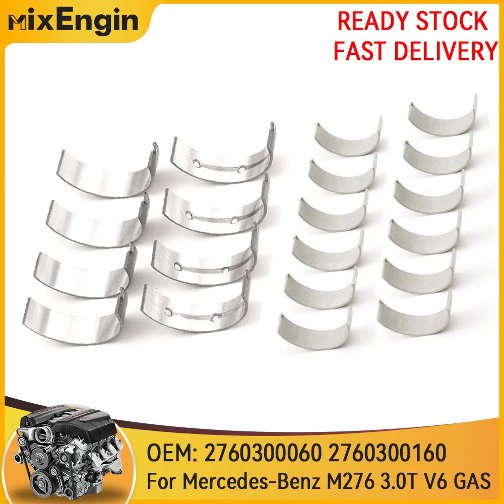 Engine Main & Connecting Rod Bearing Set Fit 3.0 3.5 L For Mercedes-Benz C300 C350 E350 E400 S400 276 M276 3.0L 3.5L V6 GAS
Engine Main & Connecting Rod Bearing Set Fit 3.0 3.5 L For Mercedes-Benz C300 C350 E350 E400 S400 276 M276 3.0L 3.5L V6 GAS