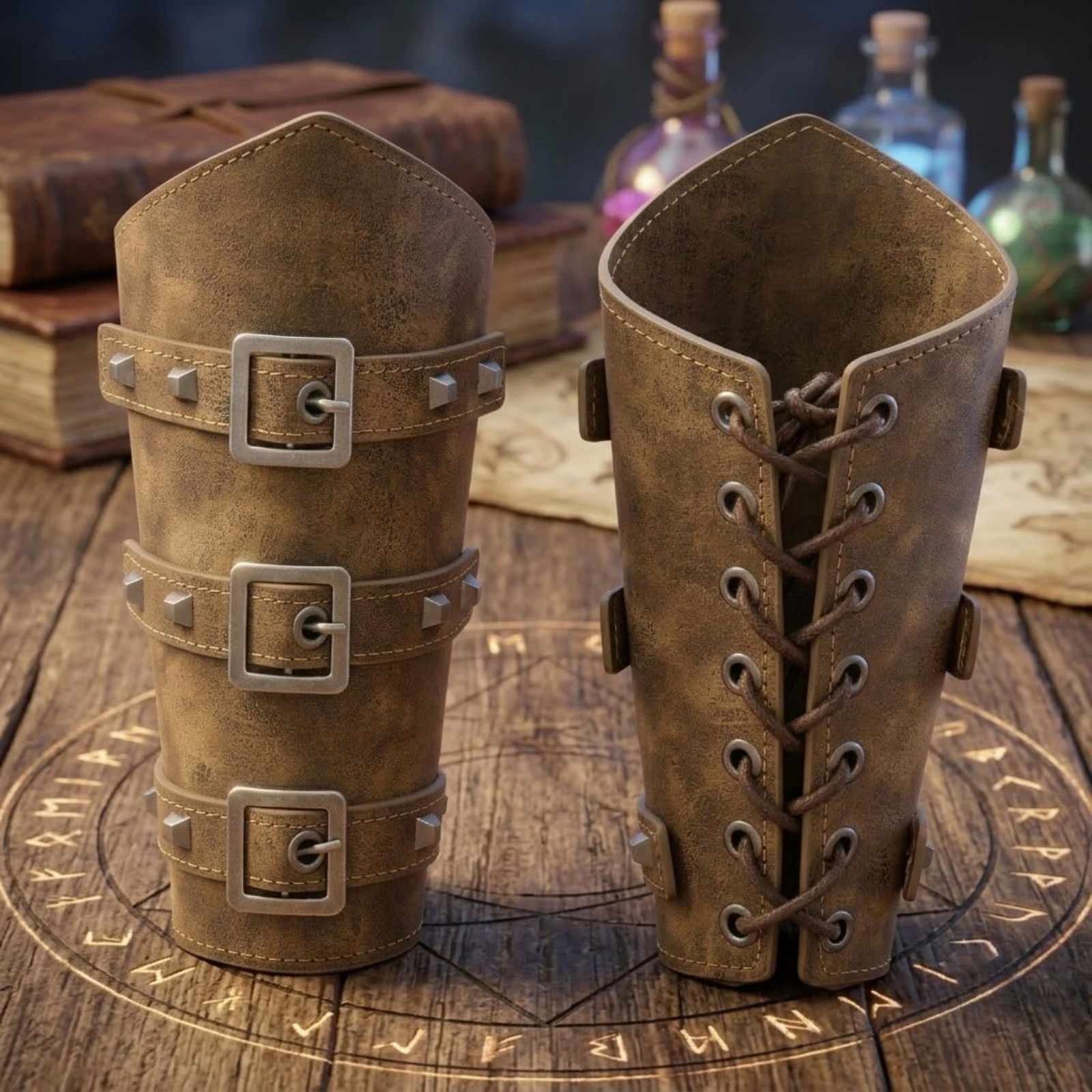2pcs Medieval Viking Knight Bracers Retro Punk Wrist Guards for Halloween LARP Cosplay Costume Party
2pcs Medieval Viking Knight Bracers Retro Punk Wrist Guards for Halloween LARP Cosplay Costume Party