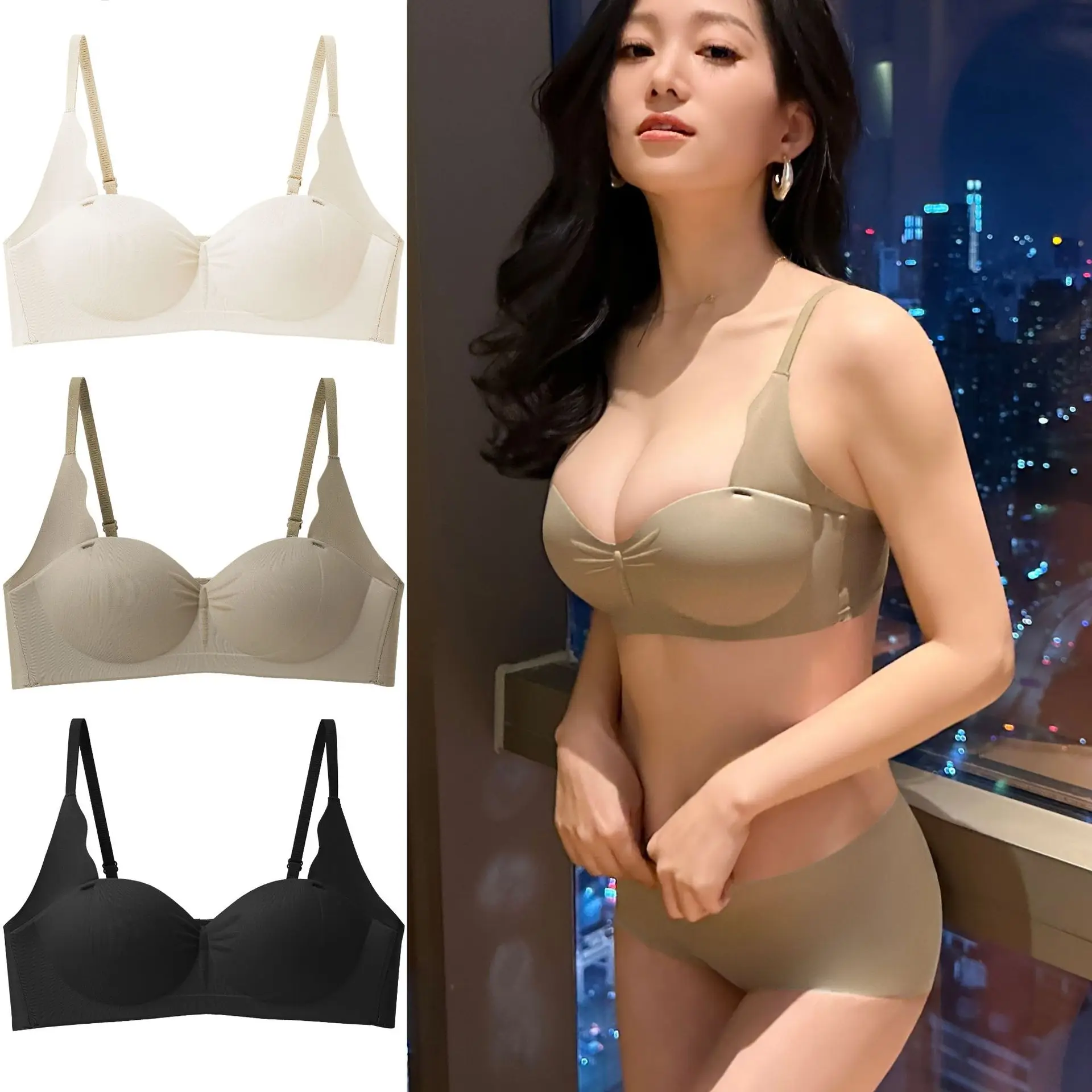 2 pieces seamless steel ring collection breast anti-sagging underwear women's bra cover
2 pieces seamless steel ring collection breast anti-sagging underwear women's bra cover