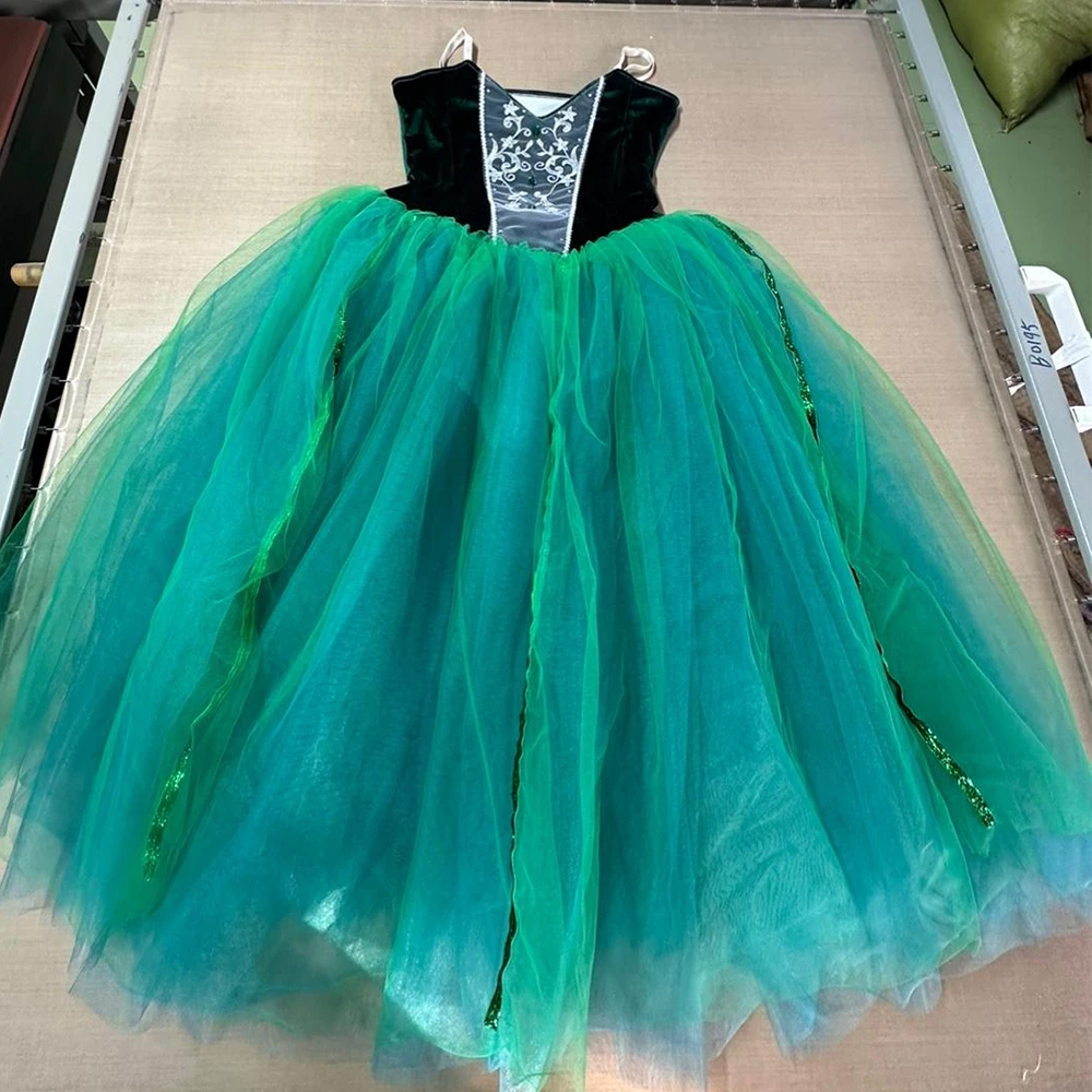 Ballet Dress Long Green Dance Performance Women Professional Children Ballet Tutu For Girl Kids Ballerina Children's Clothing
Ballet Dress Long Green Dance Performance Women Professional Children Ballet Tutu For Girl Kids Ballerina Children's Clothing