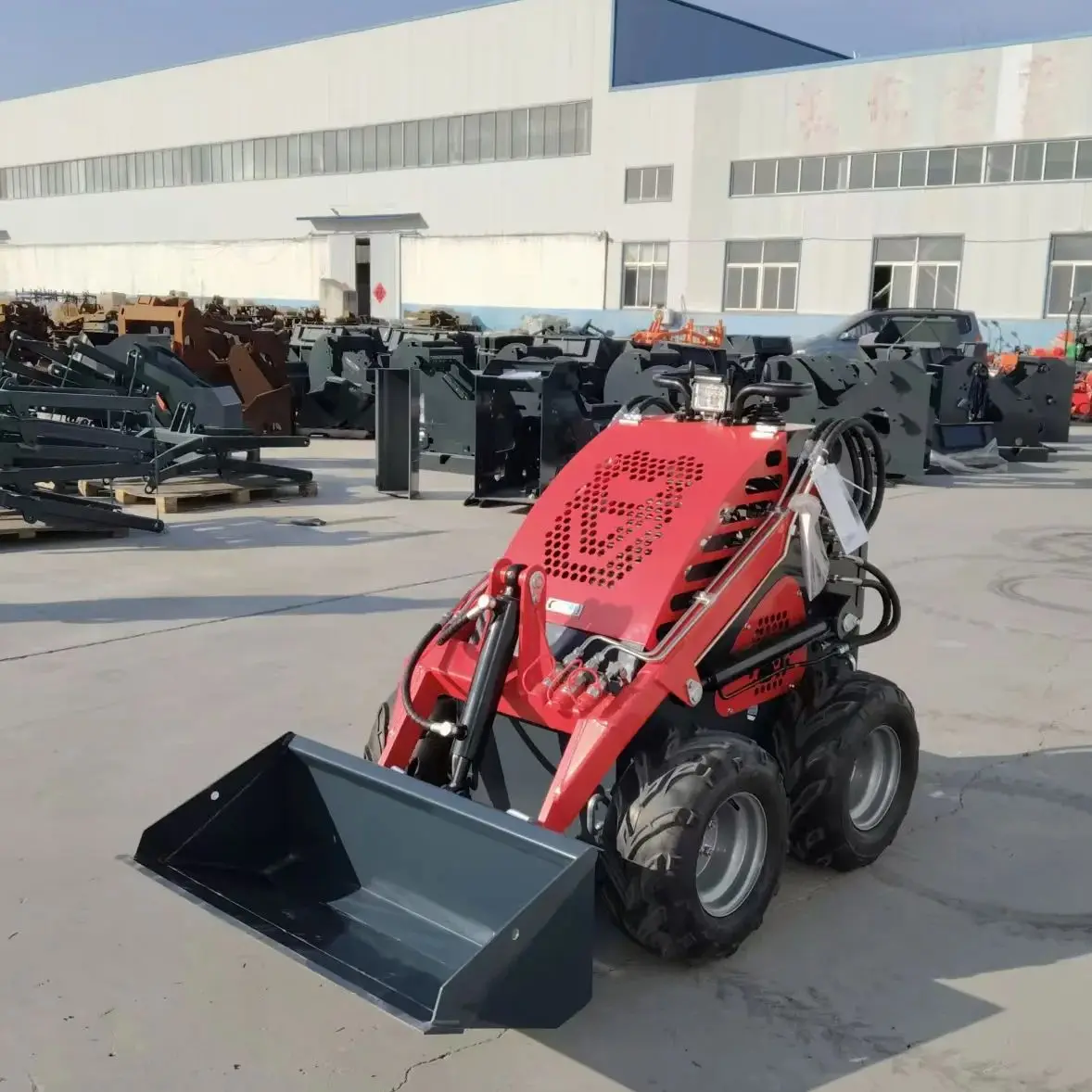 Customized optional color track type sliding steering loader construction machinery compact front bucket loader
Customized optional color track type sliding steering loader construction machinery compact front bucket loader