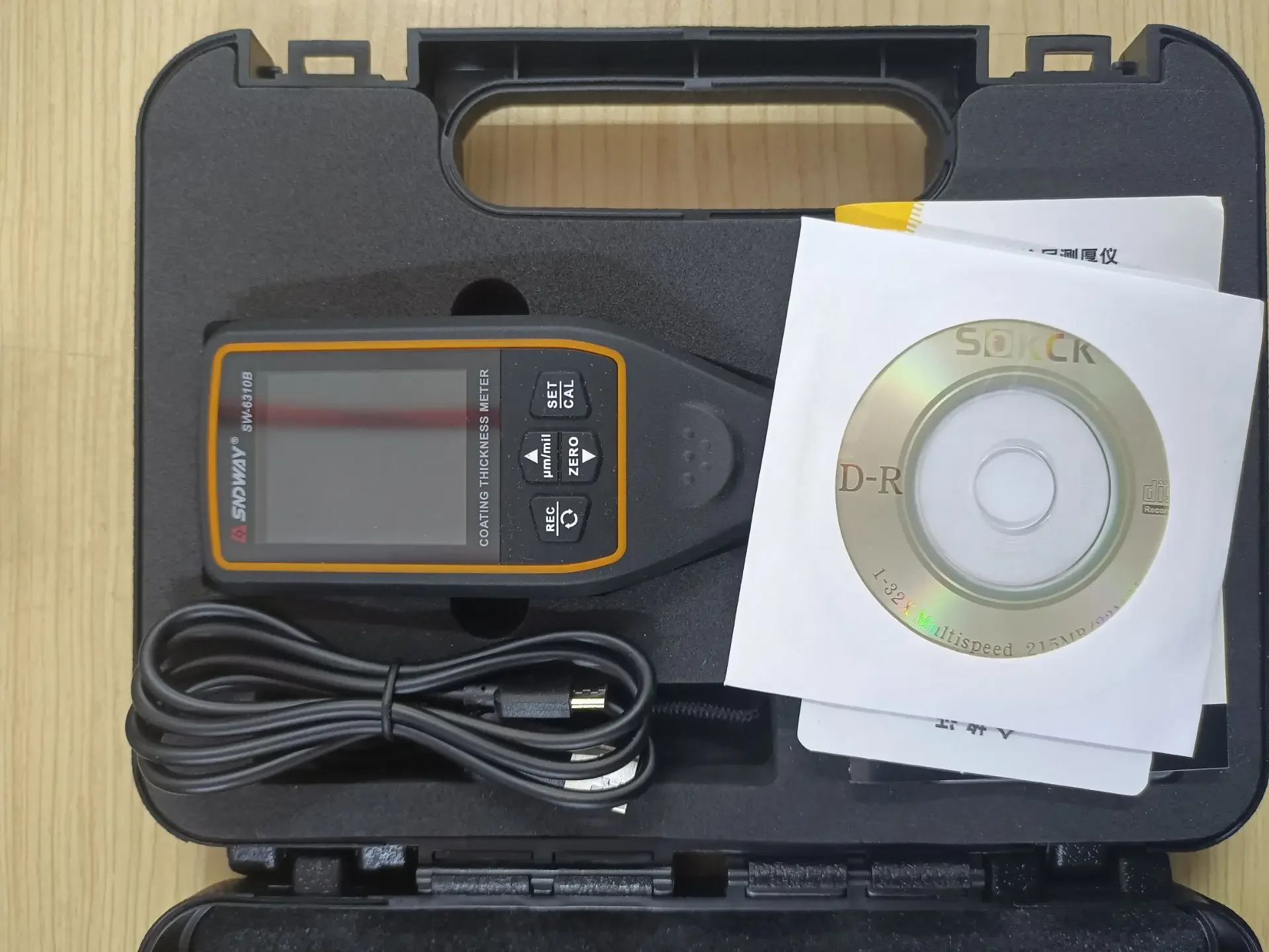 SNDWAY coat thickness gauge SW-6310B FE/NFE 0.1um/0-1700 Coating Thickness Gauge For Cars Paint Film Thickness Tester Tools
SNDWAY coat thickness gauge SW-6310B FE/NFE 0.1um/0-1700 Coating Thickness Gauge For Cars Paint Film Thickness Tester Tools