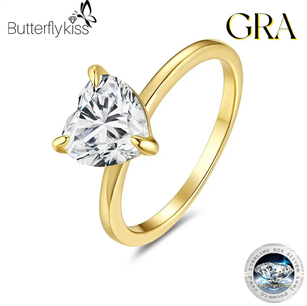 Кольца с муассанитом в форме сердца 2CT VVS1, стерлинговое серебро S925 для женщин, обручальные, свадебные, женские ювелирные изделия, подарок, роскошные
Кольца с муассанитом в форме сердца 2CT VVS1, стерлинговое серебро S925 для женщин, обручальные, свадебные, женские ювелирные изделия, подарок, роскошные