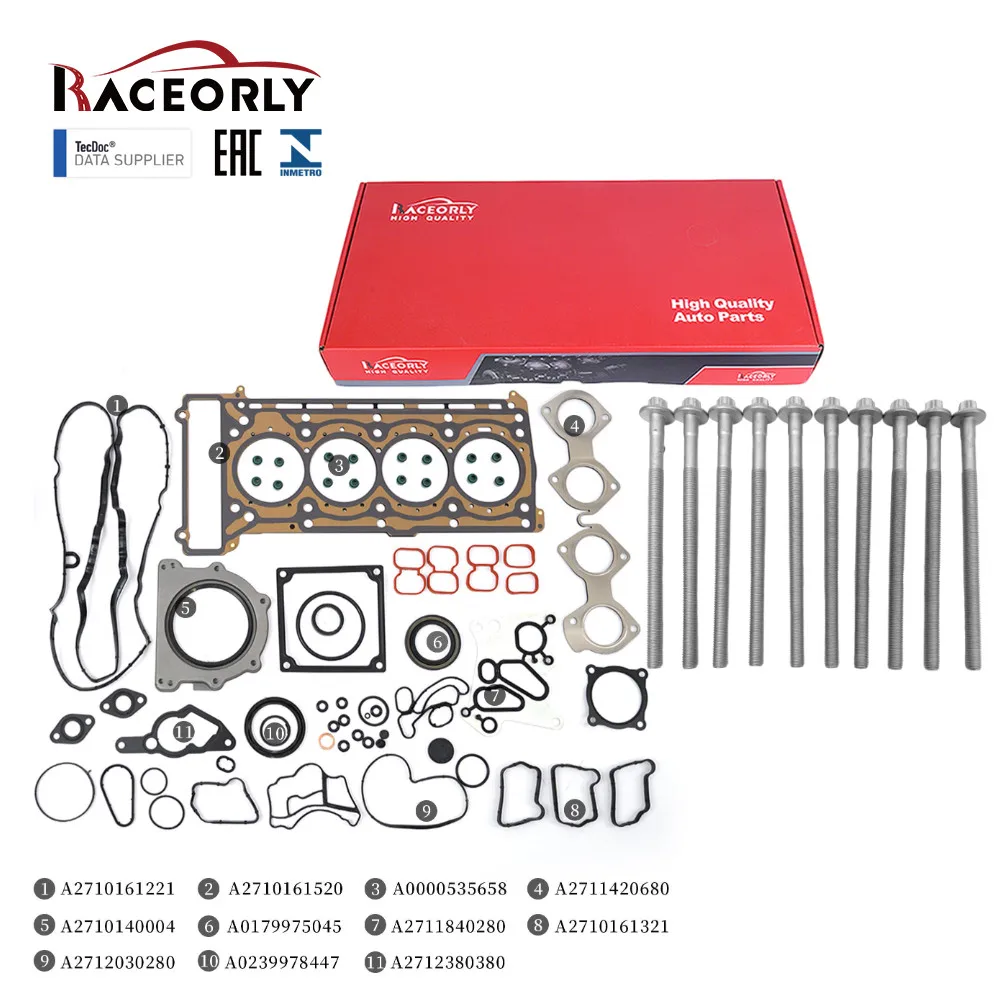 RACEORLY M271 860 1.8L 2009-2015 Head Gasket Bolt Set For Mercedes C200 CGI SLK
RACEORLY M271 860 1.8L 2009-2015 Head Gasket Bolt Set For Mercedes C200 CGI SLK