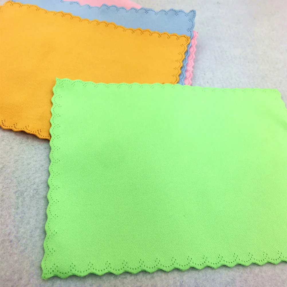 10pcs Microfiber Cleaning Cloth 6x7 Inches Lint Free Soft Reusable For Screen Lens Glasses Watch Jewelry Delicate Surfaces
10pcs Microfiber Cleaning Cloth 6x7 Inches Lint Free Soft Reusable For Screen Lens Glasses Watch Jewelry Delicate Surfaces