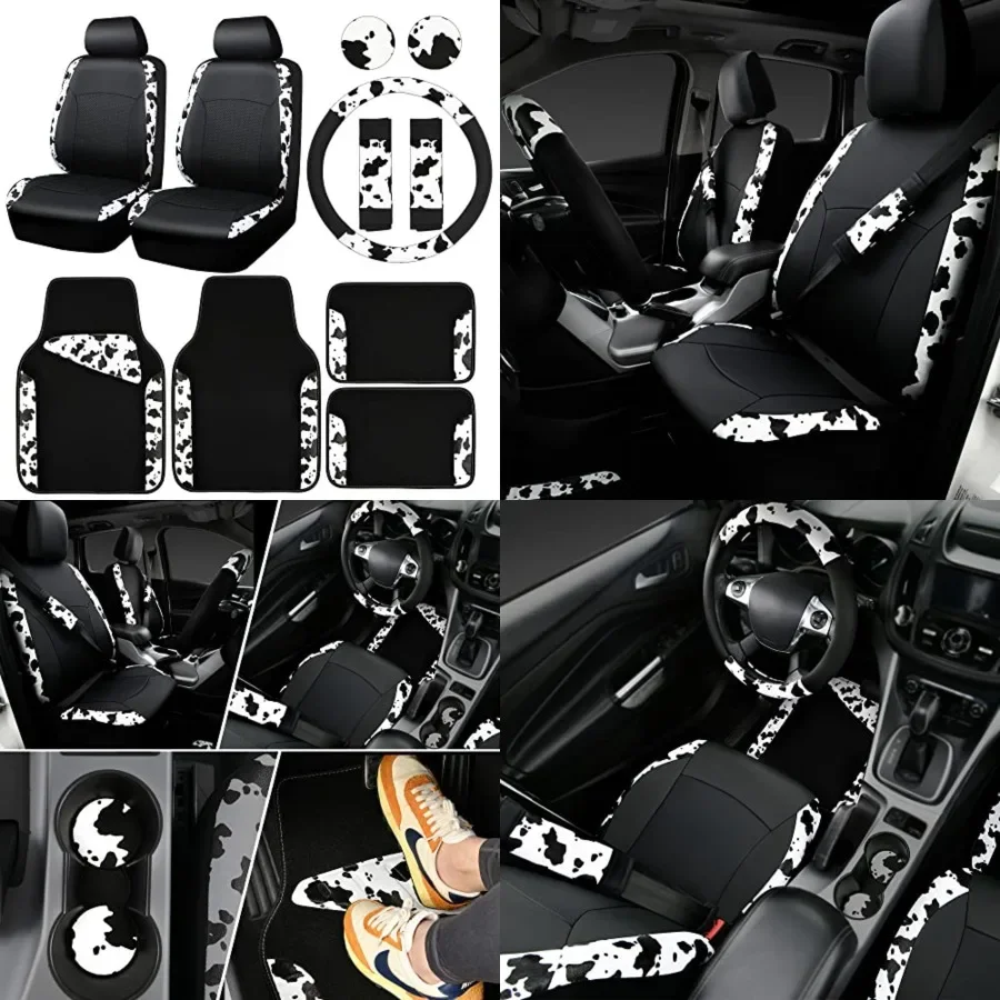 CAR-PASS Car Accessories Sets Faux Leather Car Seat Covers Car Mats Steering Wheel Cover Seat Belt Pads Universal fit for SUV,
CAR-PASS Car Accessories Sets Faux Leather Car Seat Covers Car Mats Steering Wheel Cover Seat Belt Pads Universal fit for SUV,