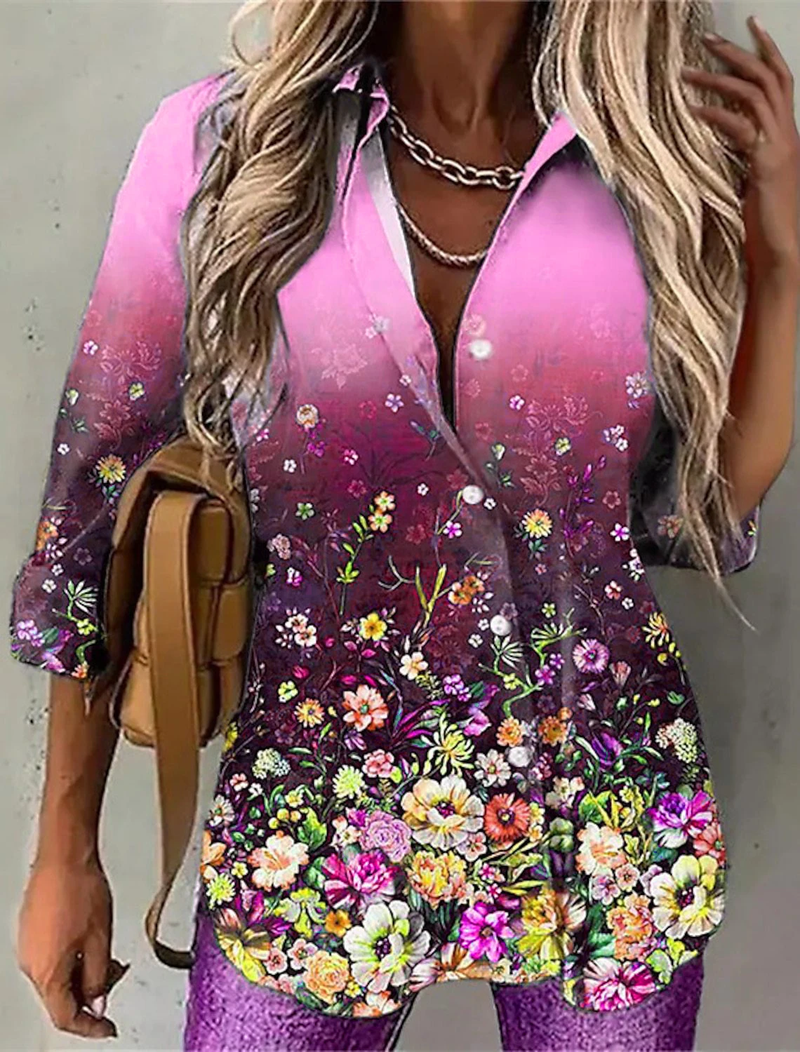 Fashion Flower Pattern Women Shirts Long Sleeve Trend 3D Floral Printed Street Ladies Blouse 3XL Plus Size Casual Shirt
Fashion Flower Pattern Women Shirts Long Sleeve Trend 3D Floral Printed Street Ladies Blouse 3XL Plus Size Casual Shirt
