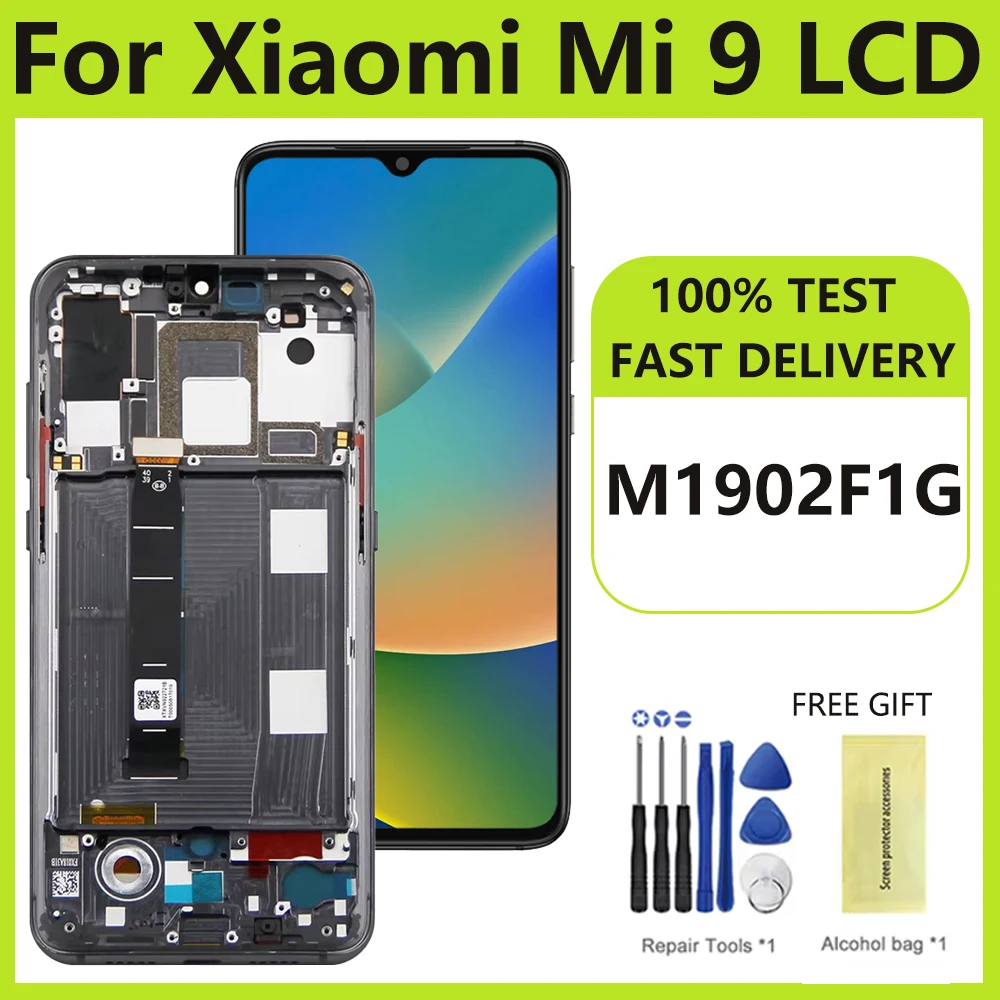 Экран Amoled для Xiaomi Mi 9 M1902F1G, ЖК-дисплей, цифровой сенсорный экран с рамкой для Xiaomi Mi 9, замена
Экран Amoled для Xiaomi Mi 9 M1902F1G, ЖК-дисплей, цифровой сенсорный экран с рамкой для Xiaomi Mi 9, замена