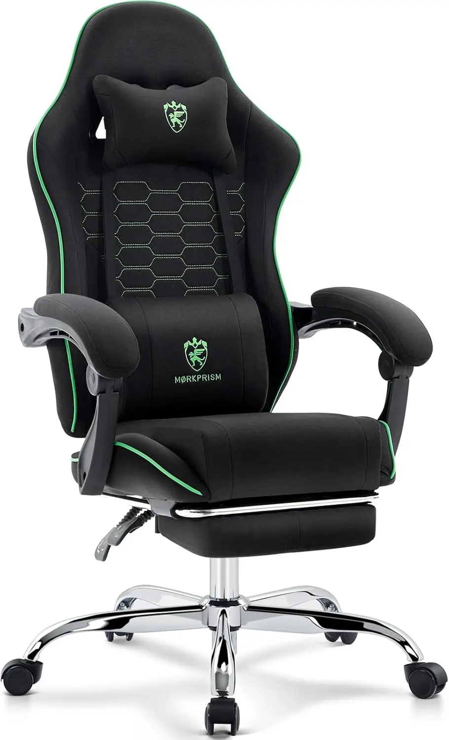 Gaming Chair Breathable Fabric,Computer Office Chair Footrest,Massage Lumbar Support and Gel Pad,Ergonomic Reclining Adjustable 
Gaming Chair Breathable Fabric,Computer Office Chair Footrest,Massage Lumbar Support and Gel Pad,Ergonomic Reclining Adjustable