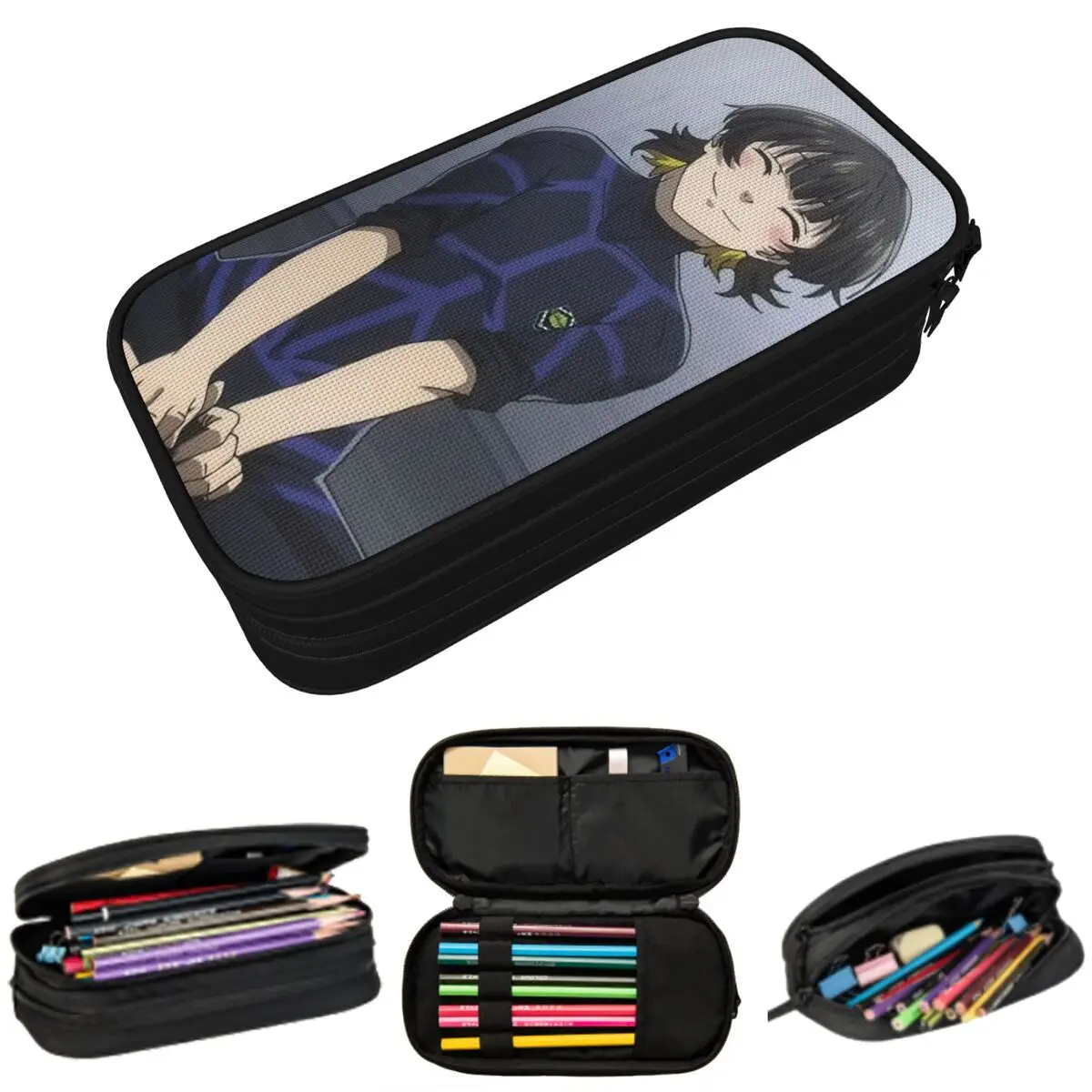Пенал для школьников с персонажами аниме Blue Lock, футбольный дизайн, для мальчиков и девочек, сумка для ручек и канцелярских принадлежностей
Пенал для школьников с персонажами аниме Blue Lock, футбольный дизайн, для мальчиков и девочек, сумка для ручек и канцелярских принадлежностей