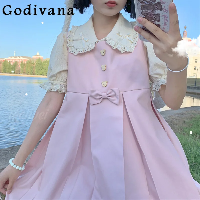 2024 Japanese Lolita White Inner Shirt Women Autumn New Fashion Bow Peter Pan Collar Long Sleeve Top Girly Slim-Fit Cute Clothes
2024 Japanese Lolita White Inner Shirt Women Autumn New Fashion Bow Peter Pan Collar Long Sleeve Top Girly Slim-Fit Cute Clothes
