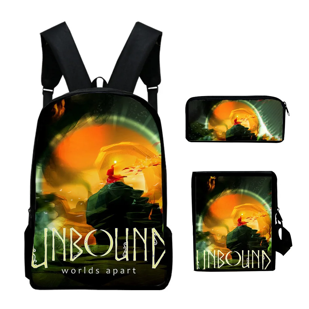 Trendy Popular Unbound Worlds Apart 3D Print 3pcs/Set School Bags Laptop Daypack Backpack Inclined shoulder bag Pencil Case
Trendy Popular Unbound Worlds Apart 3D Print 3pcs/Set School Bags Laptop Daypack Backpack Inclined shoulder bag Pencil Case