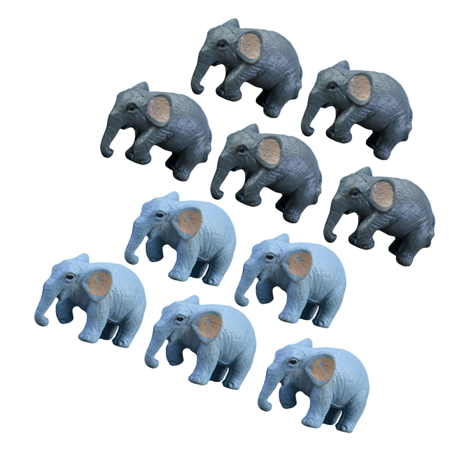 10Pcs Small Elephant Decorative Figurines Realistic Mini Statues for Micro Landscape Garden Cake Topper Home Decoration
10Pcs Small Elephant Decorative Figurines Realistic Mini Statues for Micro Landscape Garden Cake Topper Home Decoration