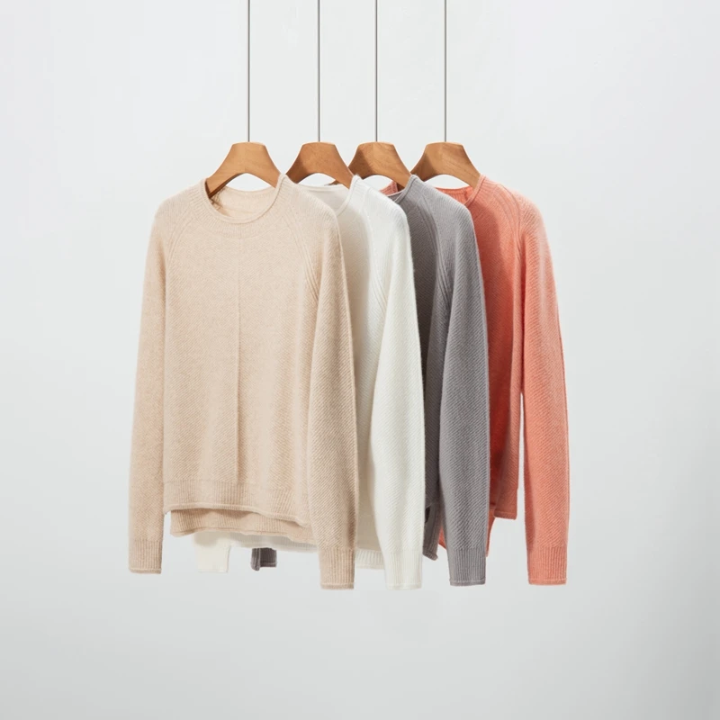 Luxury Women's 100% Cashmere O-neck Basic Long Sleeved Pullover Autumn Winter Casual Sweater Lazy Simple Comfort Knitted Top
Luxury Women's 100% Cashmere O-neck Basic Long Sleeved Pullover Autumn Winter Casual Sweater Lazy Simple Comfort Knitted Top