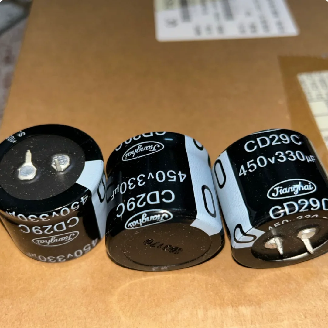 330UF 450V Jianghai electrolytic capacitor 450V330UF 35*30 CD296C 105 degrees
330UF 450V Jianghai electrolytic capacitor 450V330UF 35*30 CD296C 105 degrees