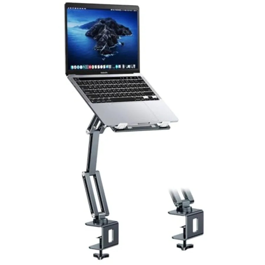 Laptop Mount for Desk Tablet Arm Mount with 360° Rotating Aluminum Laptop Tray Adjustable Foldable Computer Stand/Holder Fit fo
Laptop Mount for Desk Tablet Arm Mount with 360° Rotating Aluminum Laptop Tray Adjustable Foldable Computer Stand/Holder Fit fo