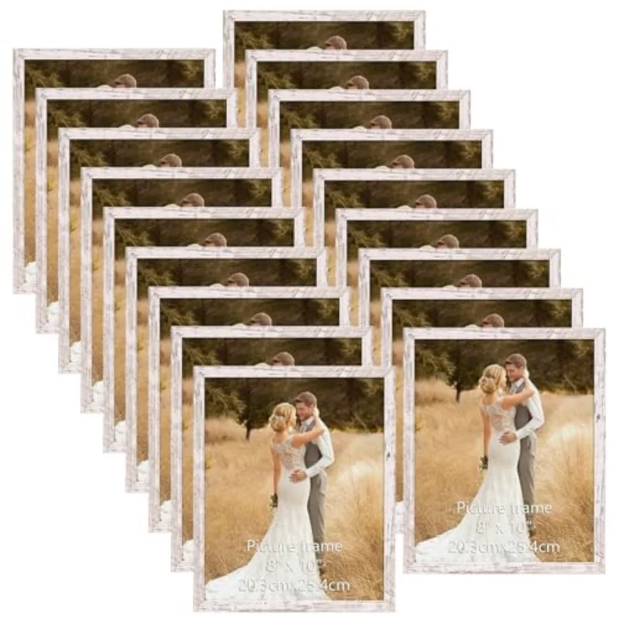 Picture Frame Set of 18, Multi Photo Frames 8 by 10 Bulk for Wall Hanging or Tabletop Display
Picture Frame Set of 18, Multi Photo Frames 8 by 10 Bulk for Wall Hanging or Tabletop Display