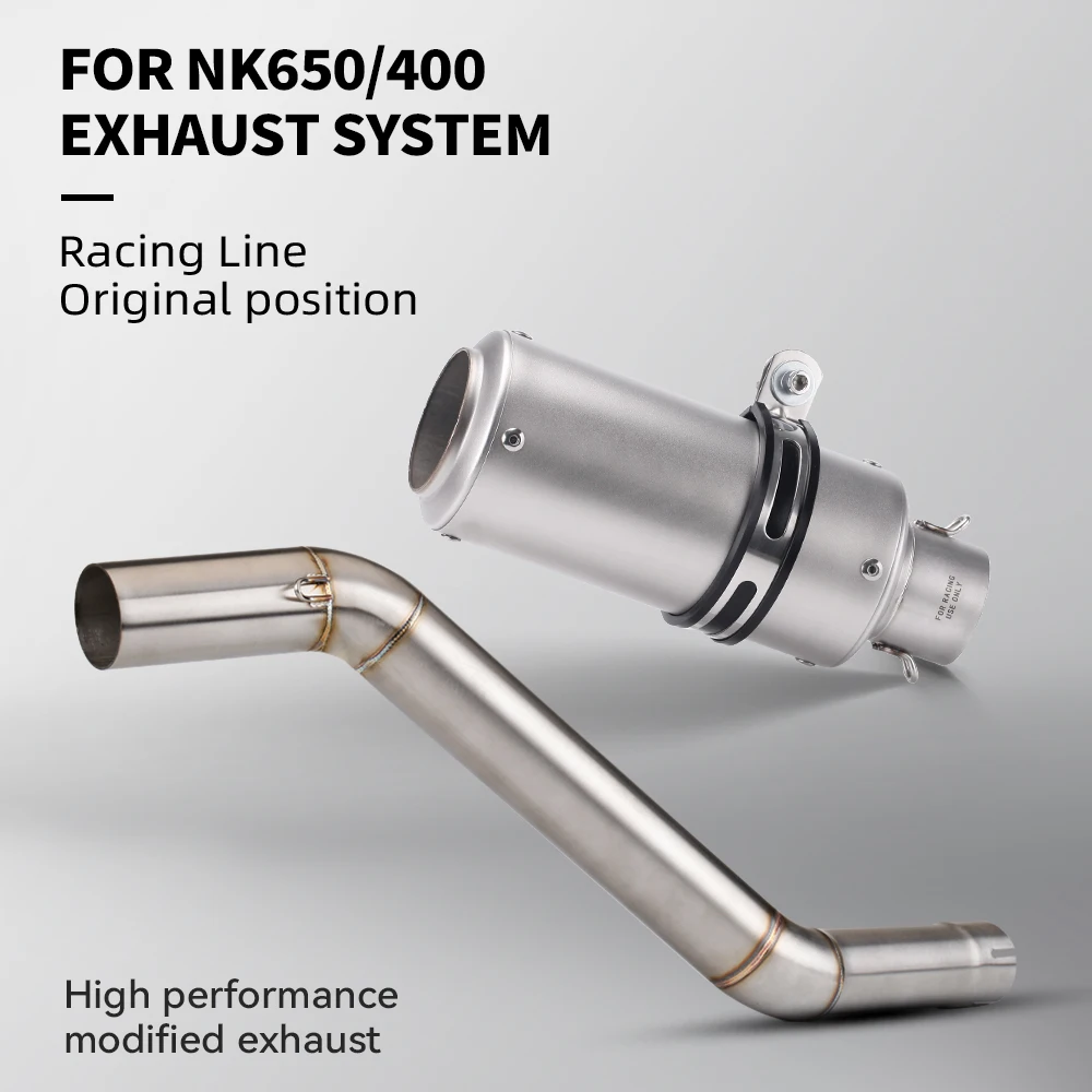 Выхлопная система мотоцикла, модифицированный глушитель, полузвено трубы, колено без шнуровки для NK400, NK650, NK 650, 51 мм
Выхлопная система мотоцикла, модифицированный глушитель, полузвено трубы, колено без шнуровки для NK400, NK650, NK 650, 51 мм
