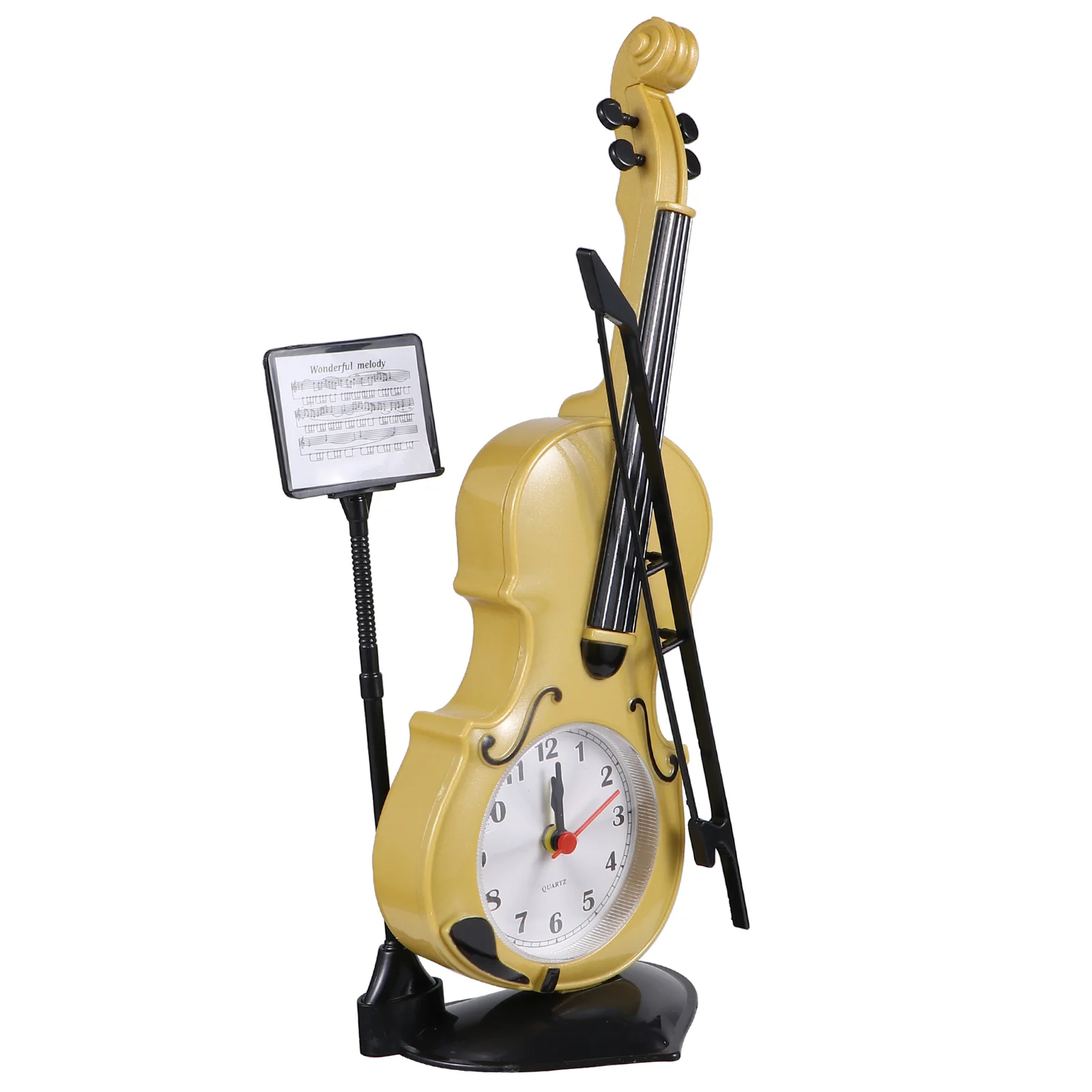 Violin Shaped Alarm Clock Decorative Desktop Clock for Bedroom Living Room Kids Nightst Plastic Modern Style Home Use
Violin Shaped Alarm Clock Decorative Desktop Clock for Bedroom Living Room Kids Nightst Plastic Modern Style Home Use