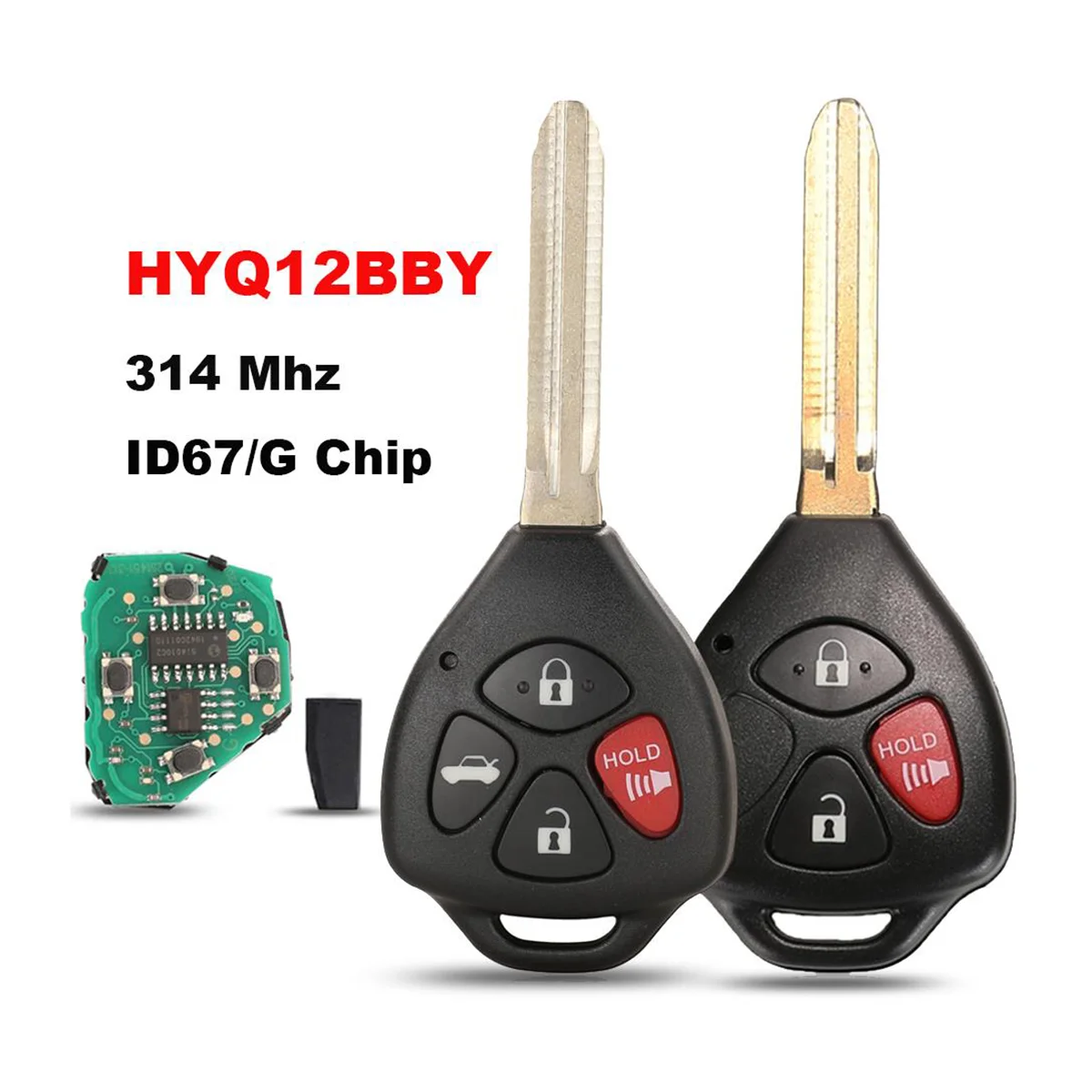 For Toyota Camry Avalon Corolla Matrix RAV4 Yaris Venza tC/xA/xB/xC HYQ12BBY 314.4Mhz ID4D 67 G Chip Car Remote Key Blade TOY43
For Toyota Camry Avalon Corolla Matrix RAV4 Yaris Venza tC/xA/xB/xC HYQ12BBY 314.4Mhz ID4D 67 G Chip Car Remote Key Blade TOY43