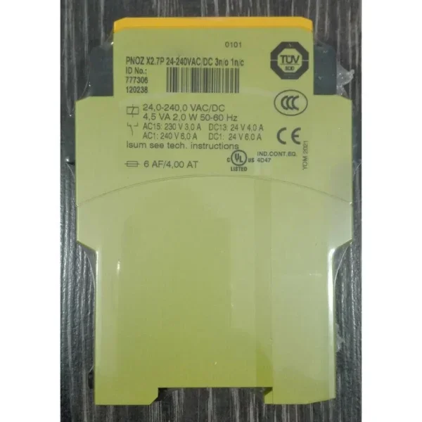 2026 777306 X27p 24-240vac/dc 3n/o 1n/c Safety Relay Brand New Original Spot Plc
2026 777306 X27p 24-240vac/dc 3n/o 1n/c Safety Relay Brand New Original Spot Plc