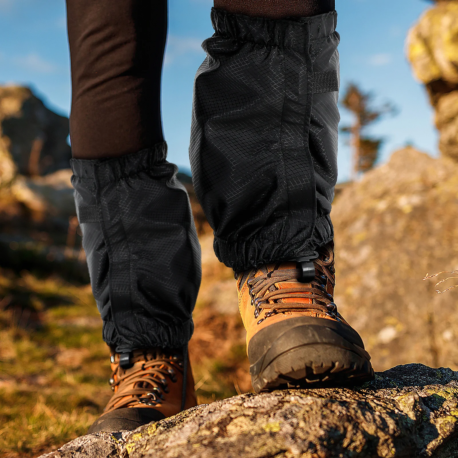 1Pair Outdoor Gaiters Waterproof Ankle Gaiters for Hiking Walking Climbing Snow Rain Mud Protection Adjustable Elastic Cord Snap
1Pair Outdoor Gaiters Waterproof Ankle Gaiters for Hiking Walking Climbing Snow Rain Mud Protection Adjustable Elastic Cord Snap